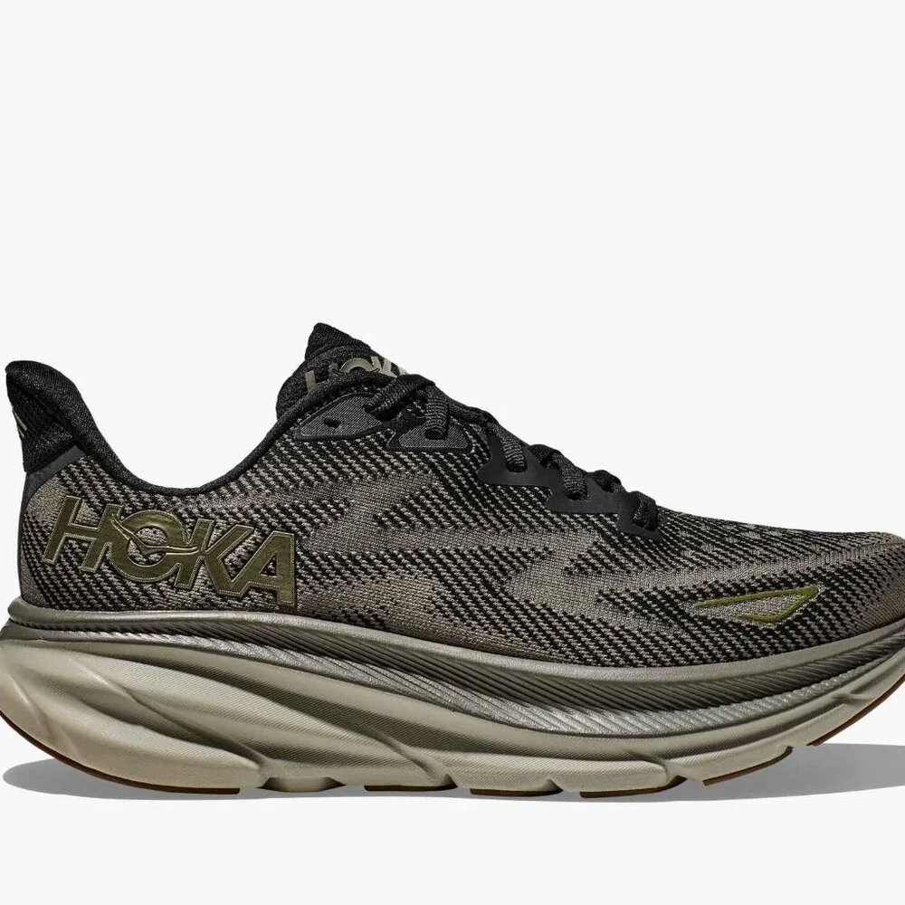Men's HOKA Clifton 9  - Color: Black/Slate - NEW IN BOX - ONLY A FEW LEFT! - Picture 4 of 11
